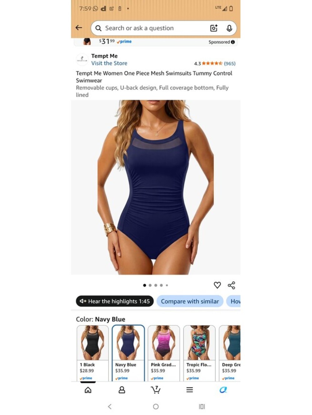 Tempt Me Women One Piece Mesh Swimsuit